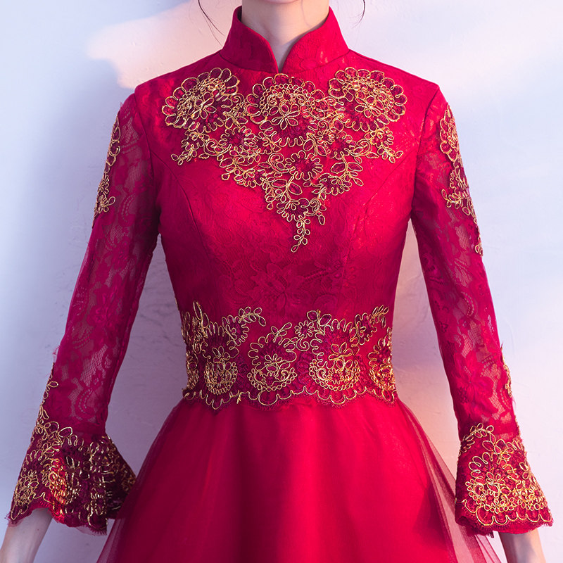 Robe de soirée manchon de cloche - Ref 3211025 Image 5