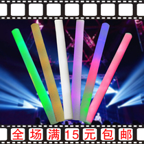 80 after nostalgic toy sponge glow stick luminous colorful foam glow stick concert props for outdoor use