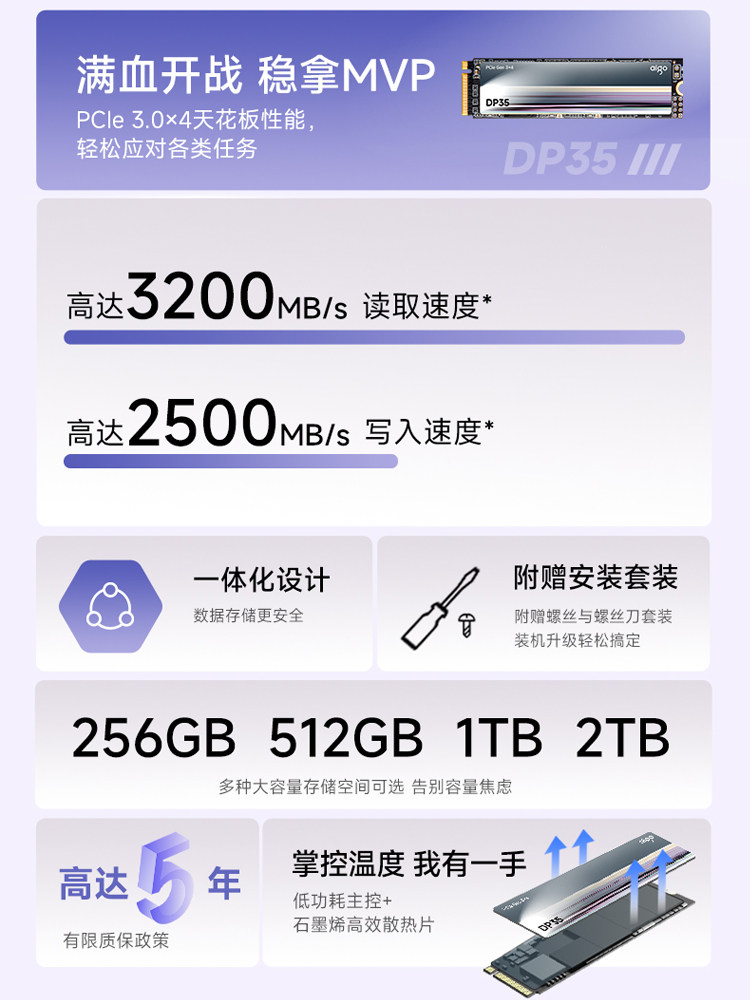 Patriot M2 Solid State Drive 1t 512g 256g Nvme M.2 Desktop Computer Notebook Ssd 1Tb