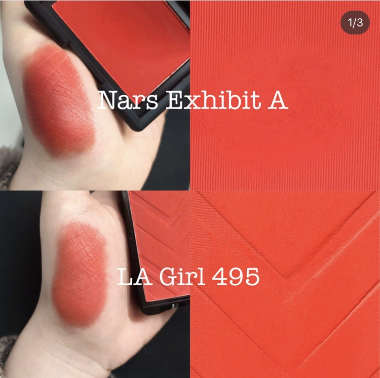 2 mảnh US L.A. LA GIRL Cô gái Los Angeles lagirl đơn sắc má hồng công suất sửa chữa 480/483 - Blush / Cochineal