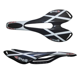 Mountain Road Bike Carbon Fiber 3K Cycling Seat Cushion Saddle Hollow Seat Bag Carbon Bow Ultra-Light Men's Bicycle Accessories