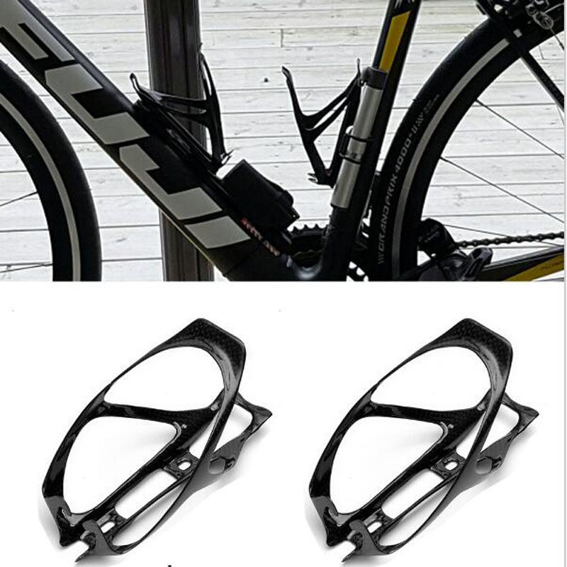 Carbon fiber bottle holder Cup holder Mountain road bike riding equipment Bicycle accessories with screws