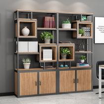 Modern minimalist floor bookcase minimalist Decent Board Room Shelf Creative Show Shelf Bogu Stand Office Partition Cabinet