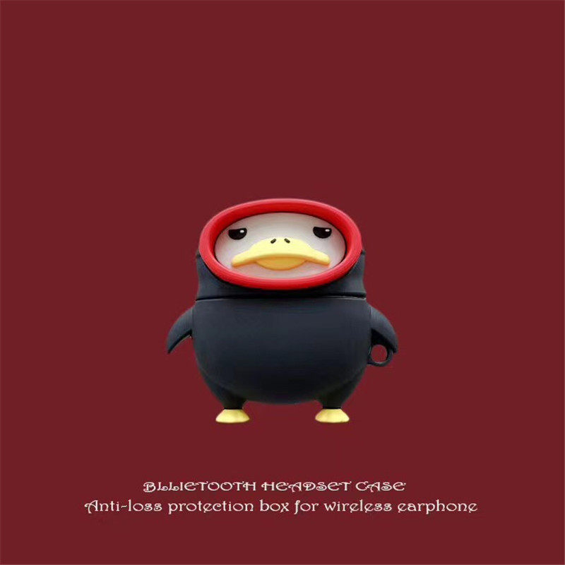 Cute doll Internet celebrity diving duck is suitable for Apple 1 Bluetooth 2 generation earphone cover airpodspro3 generation protective cover