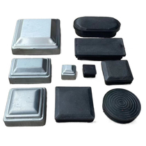 Zinc steel guardrail decorative cap column cap iron pipe plug sealing cap steel pipe cap square pipe plug plastic plug pipe cap