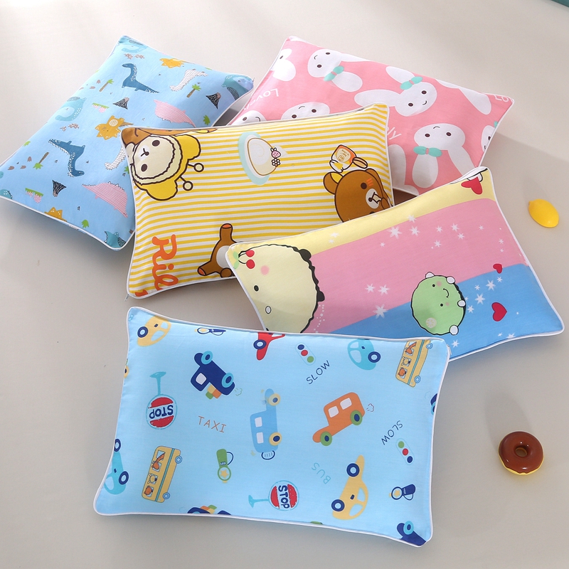 Children's baby Primary school Pupils pure cotton pillows Kindergarten Sleeping Special Pillow Inner Four Seasons Universal 1-3-6-year-old-Taobao