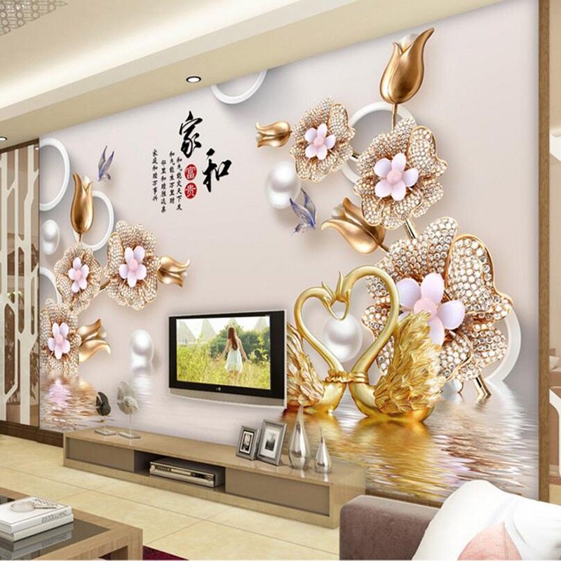 Bamboo Wood Fiber Integrated Wall Panel TV Background Customized Chinese Sofa Living-room Protection Wall Panel Decoration Background Wall Quick Fit