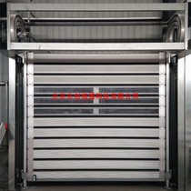 Wind-resistant fast rolling door garage electric folding door industrial door workshop ground warehouse hard high-speed spiral turbine door