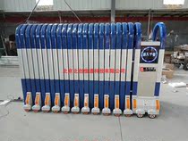 Electric stainless steel retractable door remote control trackless folding sliding door automatic aluminum alloy shrink door plant suspension door