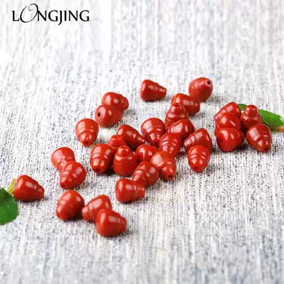 South red agate persimmon red Buddha head accessories diy handmade string hand Buddha beads pagoda scattered beads accessories accessories