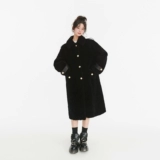 Тедди в стиле!Свободное длинное пальто из 100% шерсти