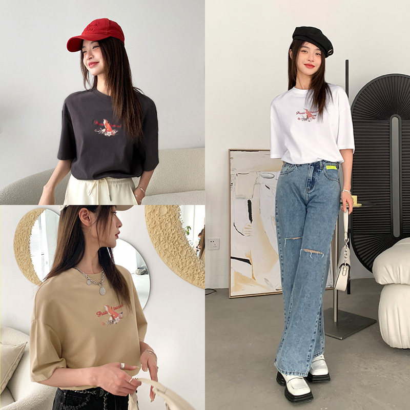 Foundation 100 Lap Breathable Shade of Lean Printed Embroidered Animal T-Shirt