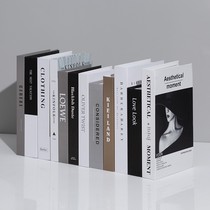 Office bookshelf decoration book photo props book fake atmospheric accessories decoration fashion magazine ornaments English simulation book