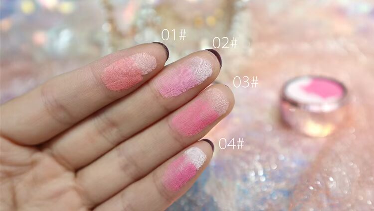 Phấn má màu nude chính hãng nữ sửa chữa khả năng dưỡng ẩm tự nhiên làm sáng da cực khoái dịu dàng hồng đào kéo dài khuôn mặt mỏng phấn rouge bảng phấn má