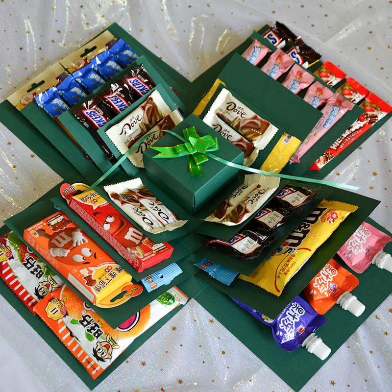 Surprise Explosion Gift Box, Money Box, Multi-Layered Children's Birthday Gift, Creative Gift for Boyfriend, Girlfriend, Husband, and Girls