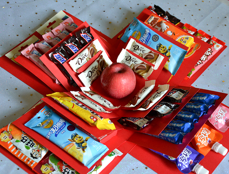 The fifth floor blast Gift box multi-storey Dolls pleasantly surprised Box Draw money Internet celebrity diy boy a birthday present girl student children