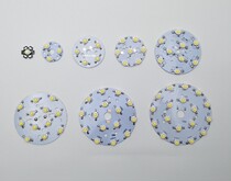 LED grille spotlight bucket lamp single head double head three head 7w12w18w accessories panel ceiling liner Wick Wick