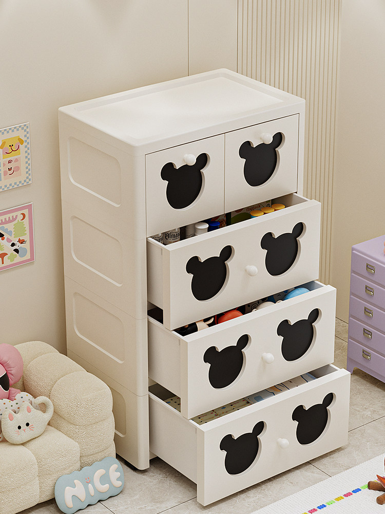 Storage Cabinet Drawer-Type Baby Wardrobe Thickened Household Living Room Children's Clothes Storage Cabinet Bedroom Bedside Table