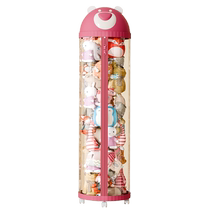 Xingyou Doll Storage Bucket Zipper Plush Toy Transparent Organizing Bucket Cool Ba Bear Childrens Doll Doll Artifact