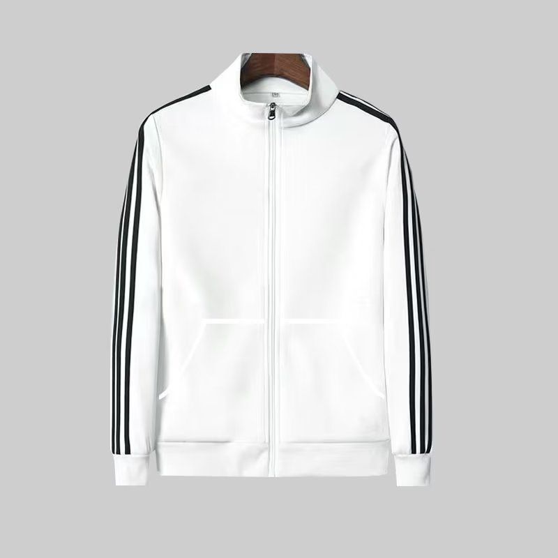 Spring and Autumn Thin Sports Jacket for Men and Women, Three-Stripe Long-Sleeve Casual Loose Cardigan Sweatshirt, Couple Style Top