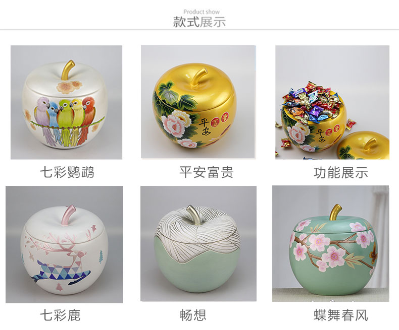 The Big well apple storage tank is made pottery handicrafts creative hand - made ornaments rich ancient frame sitting room ark, furnishing articles