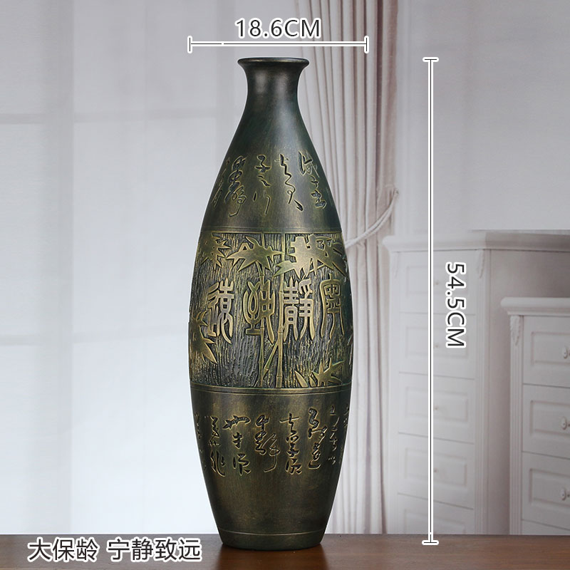 Great well imitation bronze ceramic furnishing articles decoration sitting room TV whatnot study Chinese style household adornment handicraft