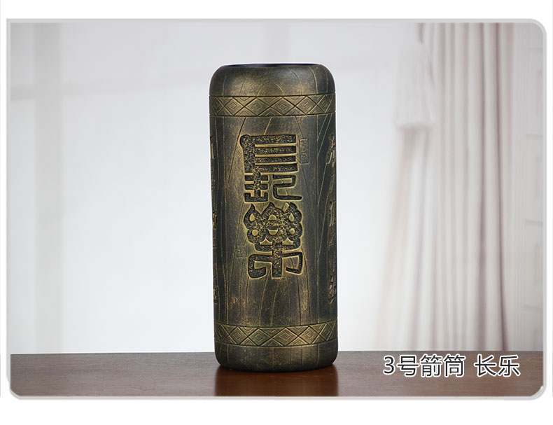 Imitation bronze furnishing articles of Chinese style household adornment ceramics handicraft sitting room whatnot rich ancient frame study ornament