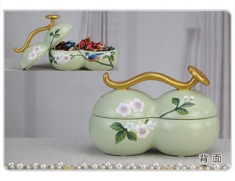 Great well satisfied receives candy jar dried fruit box storage tank creative ceramic pot candy box to receive a case of household living room