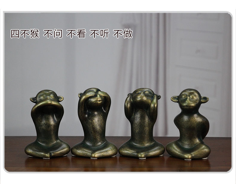 Imitation bronze vase furnishing articles furnishing articles creative ceramic animals sitting room porch office decoration home furnishing articles