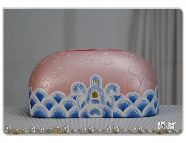 Great creative new Chinese style art ceramic tissue boxes, paper box restaurant adornment art tissue box