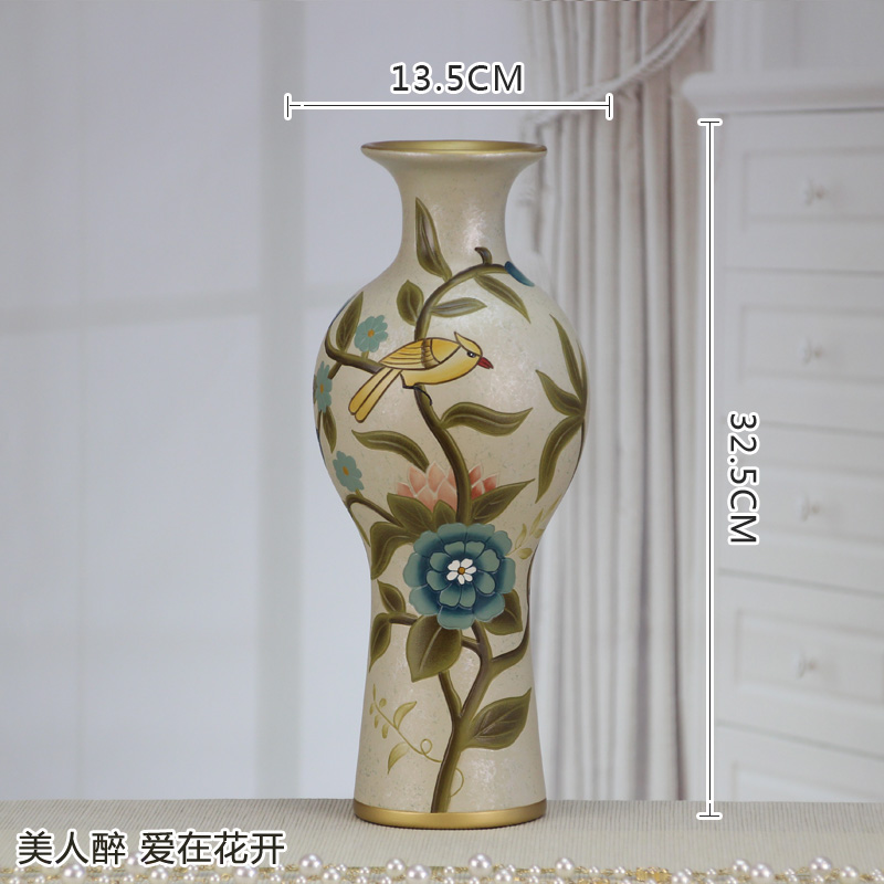 Great beauty drunk ceramic decoration pastoral painting of flowers and TV ark, porch place American household act the role ofing is tasted European wind
