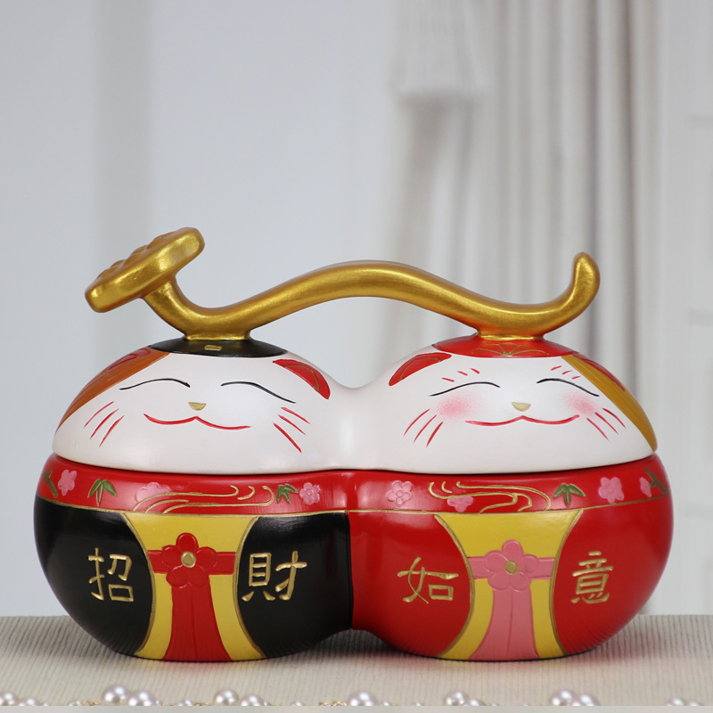 Great well satisfied receives candy jar dried fruit box storage tank creative ceramic pot candy box to receive a case of household living room