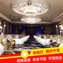 New wedding road leading road with creative T-yarn Snow-yarn Cotton Cloud Dot Decorative Yingbin District Arranged Wedding Stage