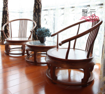 New Chinese red wood chair tea combination Hedgehog sandal recreational chair seat Linjing Souba furniture