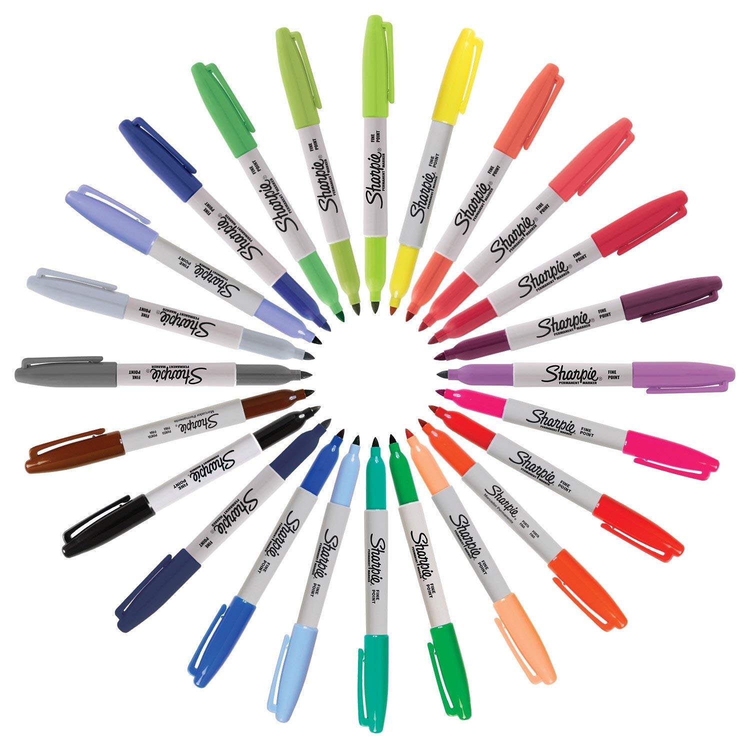 美国三福记号笔套装Sharpie4色12色24色油性美术画画彩绘笔马克笔套装-企业官网