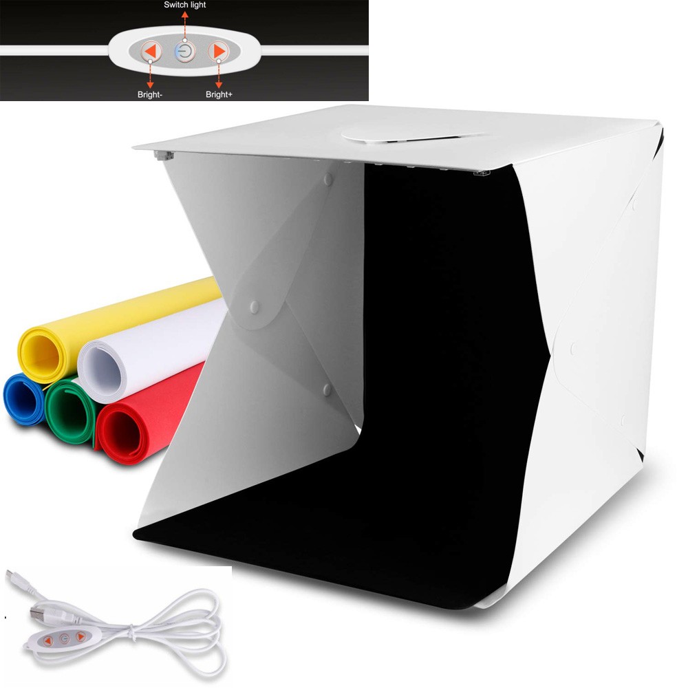 30cm-button adjustable line single double light folding portable photo shed light box photo-filled light props