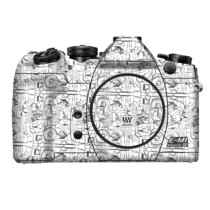 Suitable for Olympus E-M1_Mark_III fuselage protection cling film paper patch color film