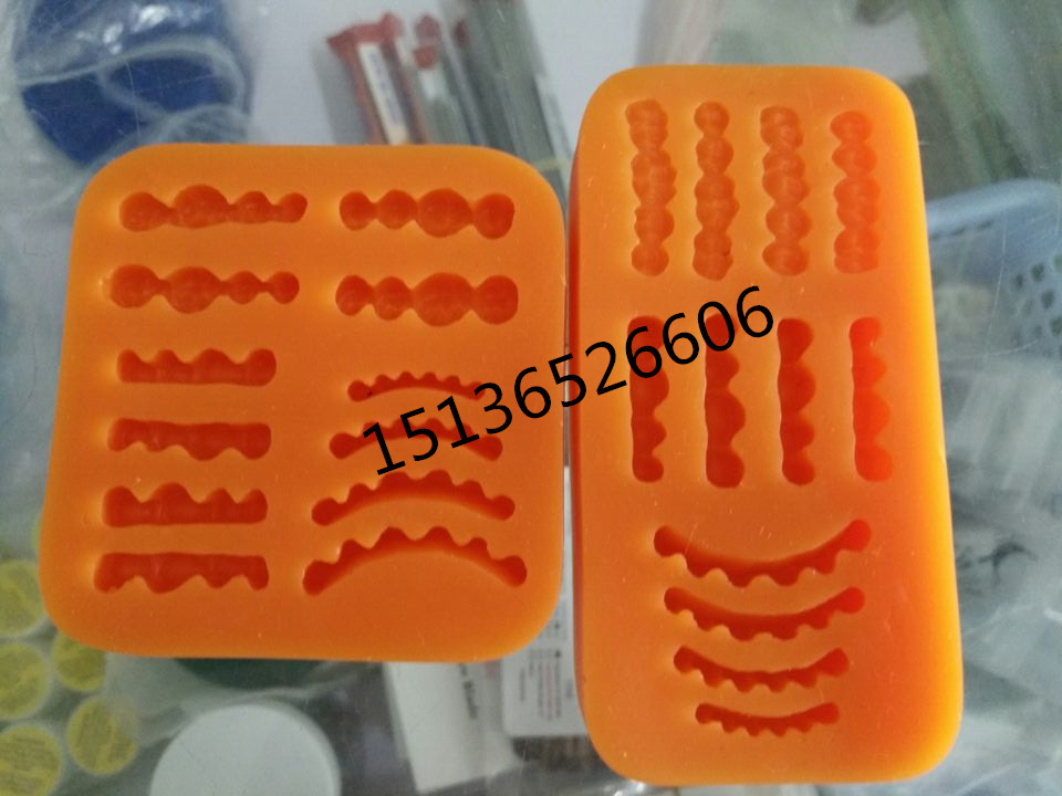 牙齿蜡型模套 模具 蜡型牙花印牙花板 烤瓷牙缺失牙蜡型硅胶底座