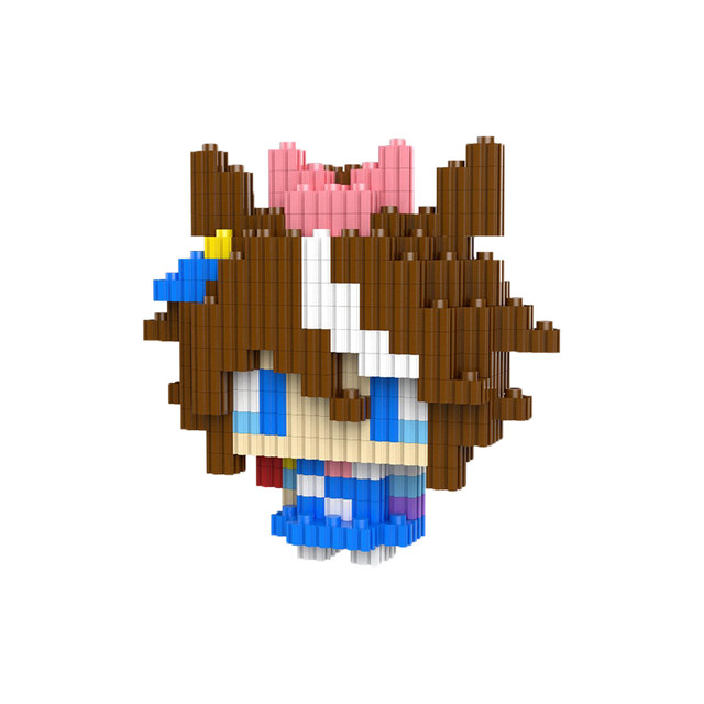 Jockey Girl Peripheral Games Assembling Toy Building Blocks East China Sea Emperor Special Week Poetry Drama Oguri Hat Model Ornaments