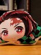 Two-Dimensional Anime Demon Slayer Merchandise Pillowcases Featuring Tanjiro, Zenitsu, Nezuko, Shinobu, and Giyu Plush Toys