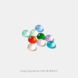 Круглый драгоценный камень для кольца, набор материалов ручной работы, крючок для вязания с аксессуарами, кукла, кошачий глаз, «сделай сам»