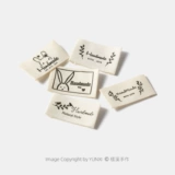 Spot Cotton Cotton Made Clate Pating складывание бежевых ветвей маленького растения, цветочная большая этикетка маленькая этикетка