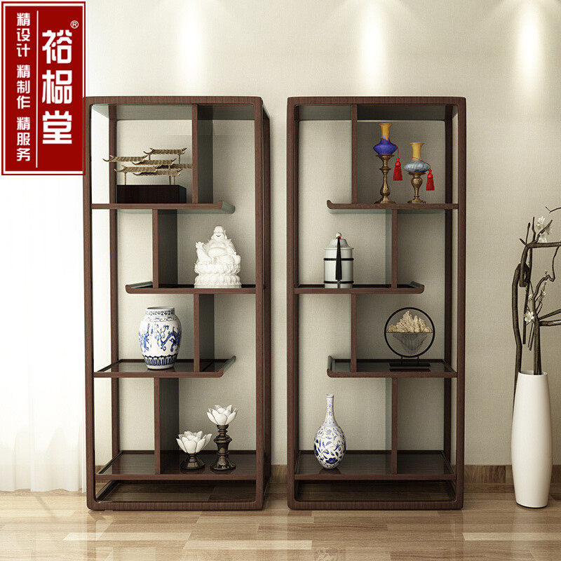 New Chinese Solid Wood Bookcase Shelve Shelf Free Combination Summary Bogu Shelf Modern Minimalist Furniture Custom