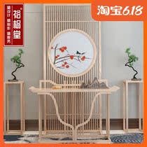 New Chinese style solid wood entrance table Modern Chinese style entry door end view table Wall entrance table Wooden Chinese style case furniture