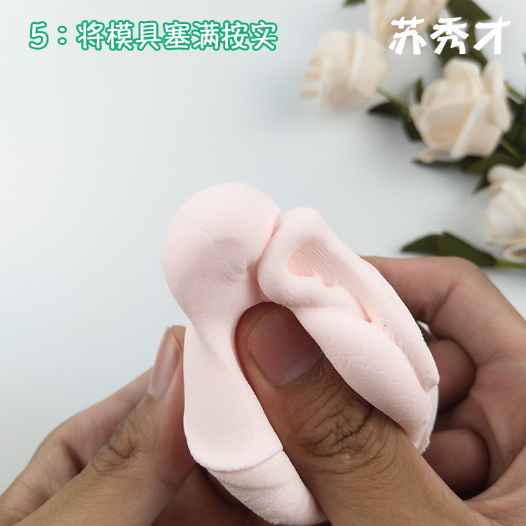 Khuôn mặt đất sét siêu nhẹ đất sét mềm bằng gốm silicone khuôn mặt Q phiên bản biểu hiện khuôn mặt bé khuôn mặt lớn Su Xiucai - Tự làm khuôn nướng khuôn bánh trung thu rau câu