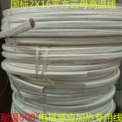 500 degree high temperature wire High temperature cable silicone mica 2 core 2 5 4 6 10 16 25 square electromagnetic heating
