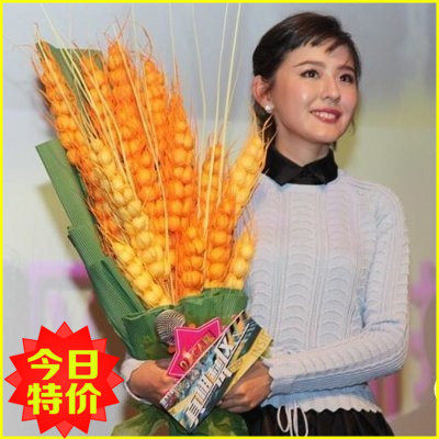 Simulation of barley ears hand-dried bouquet living room floor fake flower dry branch flower arrangement home shopping mall decoration high branch barley