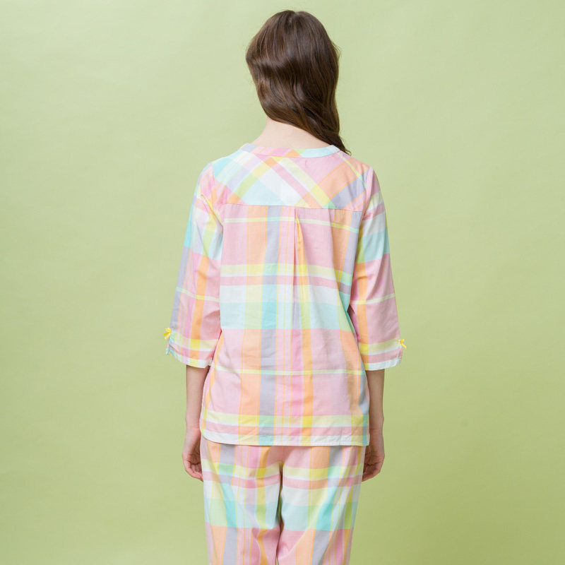 Pyjama pour femme en Coton à manches - Ref 2993758 Image 3