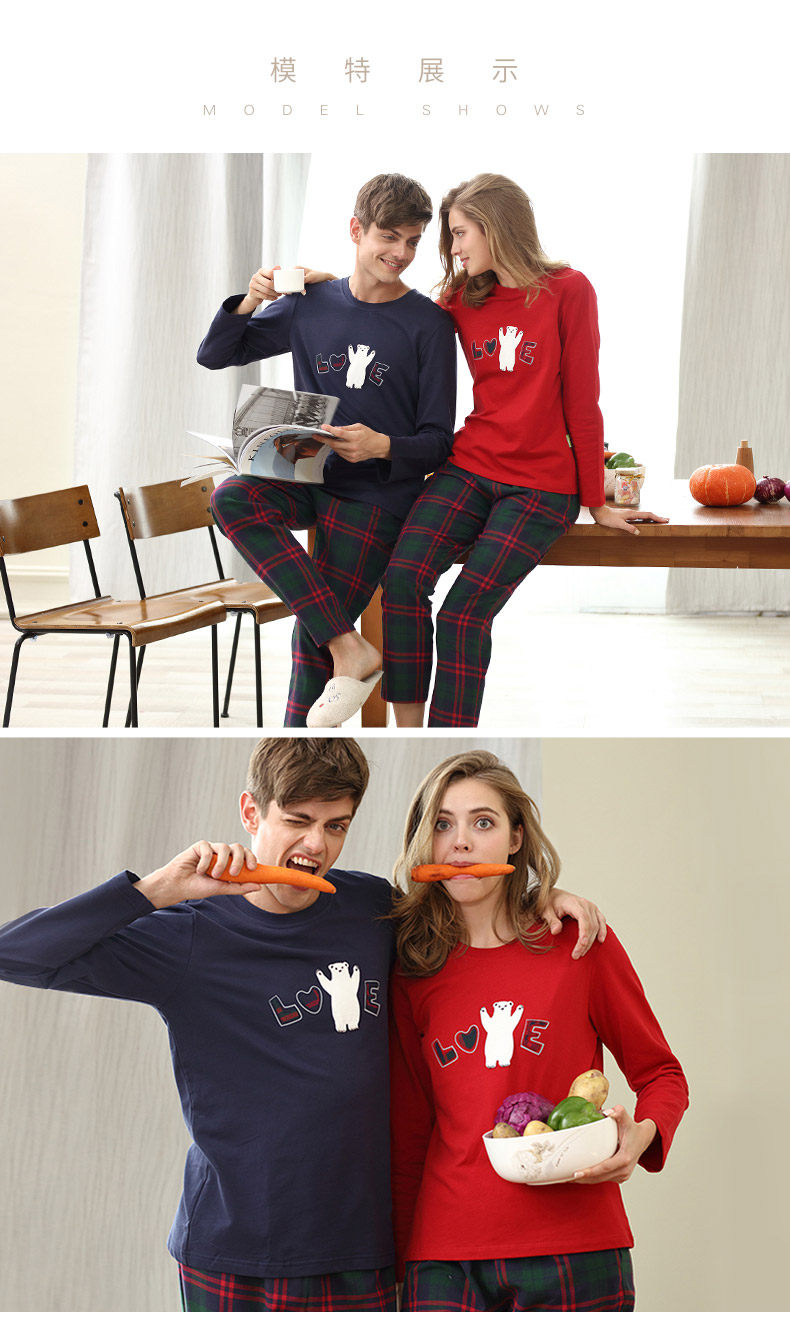 Pyjama mixte en Coton à manches longues - Ref 3005436 Image 10