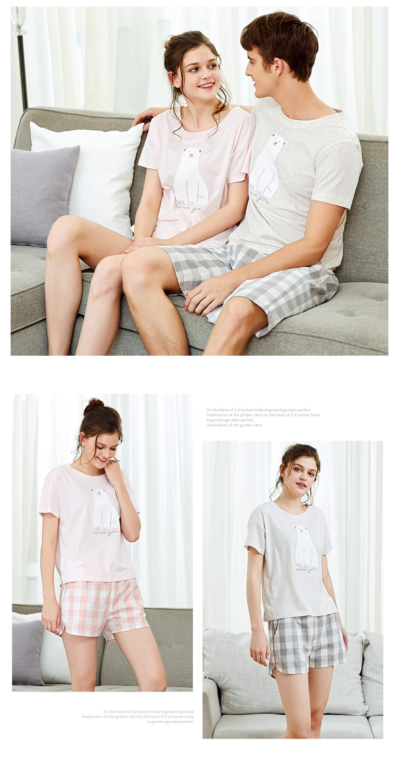 Pyjama mixte en Coton à manche courte - Ref 3005452 Image 11